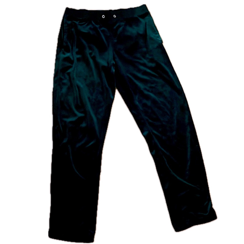Women’s Dark Green Velvet Joggers